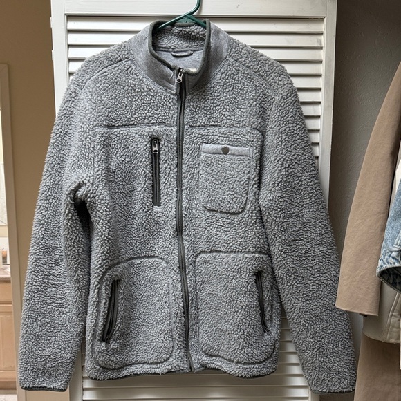 Marine Layer Gray Zip Up Sweater